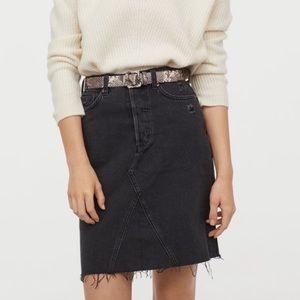 H&M Black Denim skirt
